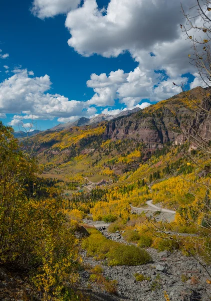 Pase de oso negro Telluride Colorado otoño colores paisaje — Foto de Stock
