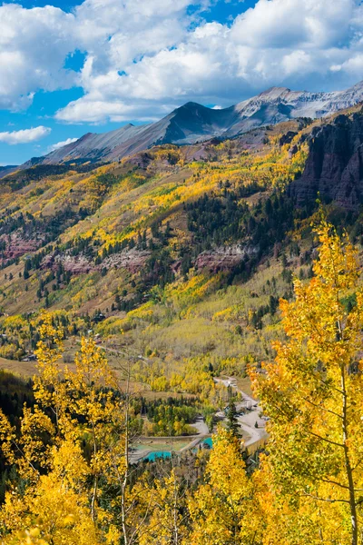 Telluride Fall Colors Colorado Paisaje — Foto de Stock