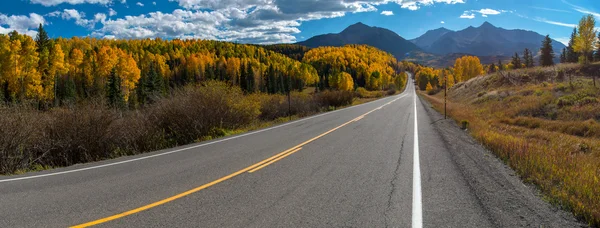 Couleur d'automne, Colorado Highway 145 Panorama — Photo
