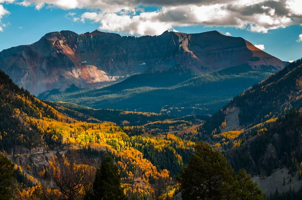 San Bernardo berg Fall kleuren Colorado landschap — Stockfoto