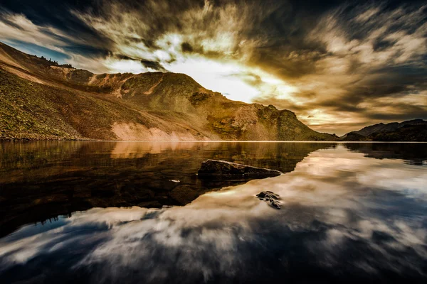 Crystal Lake Sunset Ophir Pass Colorado — Zdjęcie stockowe