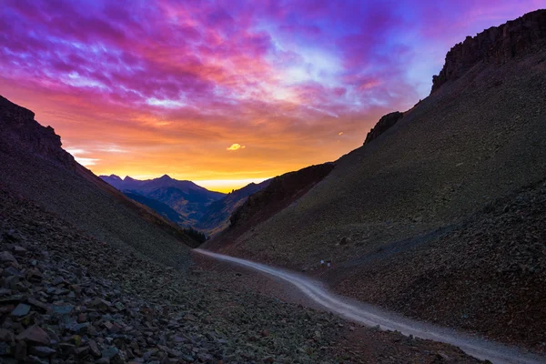 Ophir Pass efter solnedgången — Stockfoto