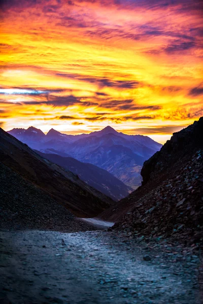 Ophir Pass efter solnedgången — Stockfoto