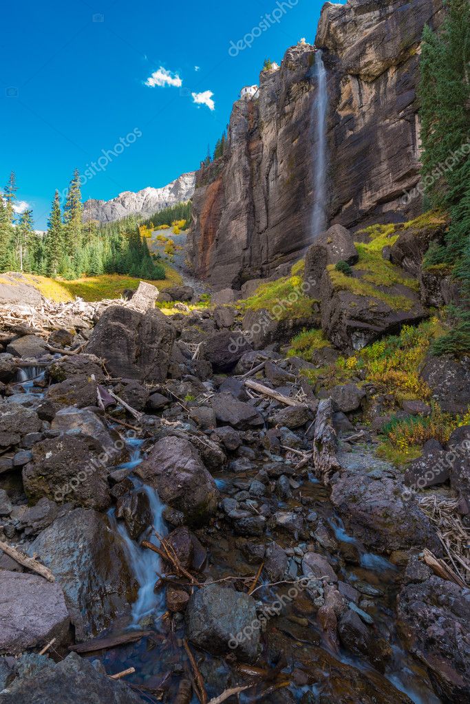 Bridal Veil Falls Telluride Colorado Estados Unidos Fotografia De Stock C Kwiktor Depositphotos
