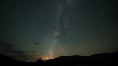 Samanyolu Timelapse hızlandırılmış 4k