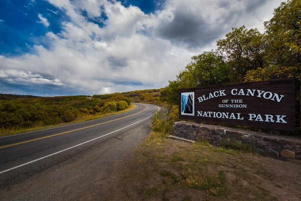 Μαύρο φαράγγι του Εθνικού Πάρκου Gunnison — Φωτογραφία Αρχείου