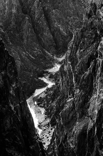 Černý kaňon národního parku gunnison — Stock fotografie