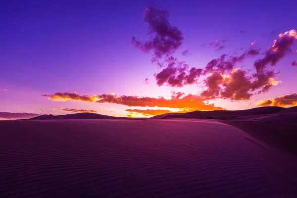Prachtige woestijn zonsondergang — Stockfoto