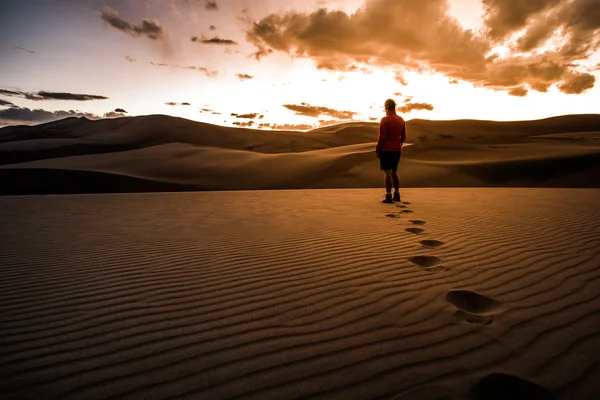 Paesaggio del deserto delle grandi dune — Foto Stock