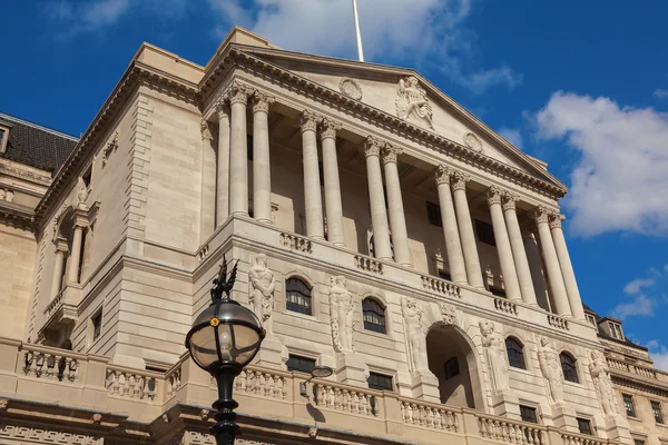 London Bank of England em Threadneedle Street . — Fotografia de Stock