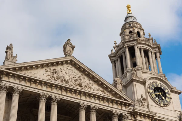 Front facade of St Paul's Cathedral London — Stock Photo, Image