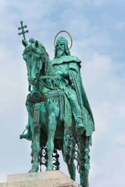 heykeli st stephen balıkçının bastion Budapeşte Macaristan