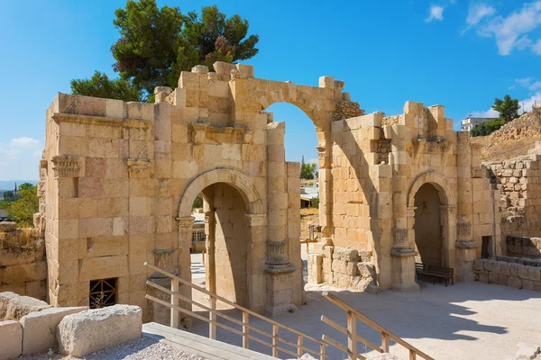 Antika Jerash Jordan södra porten — Stockfoto