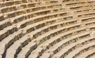 Antik Jerash Jordan tiyatro adımları