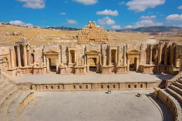 Ancient Jerash Jordan South Theater — Stock Photo, Image