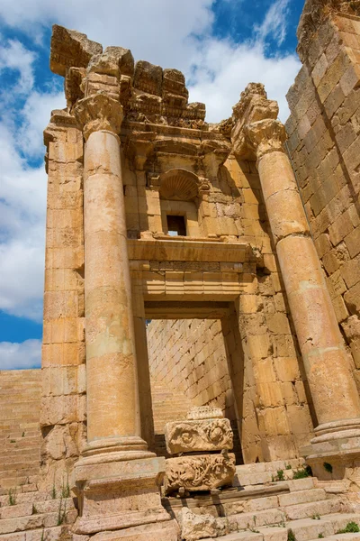 Detalle del Nymphaeum Jerash en Jordania —  Fotos de Stock