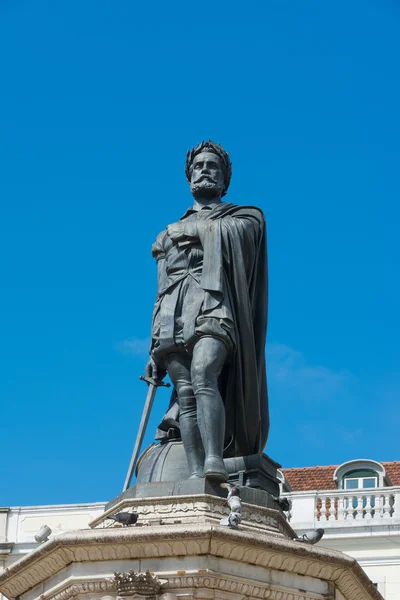 Poeta Luis de Camoes un famoso poeta Lisbona Portogallo — Foto Stock