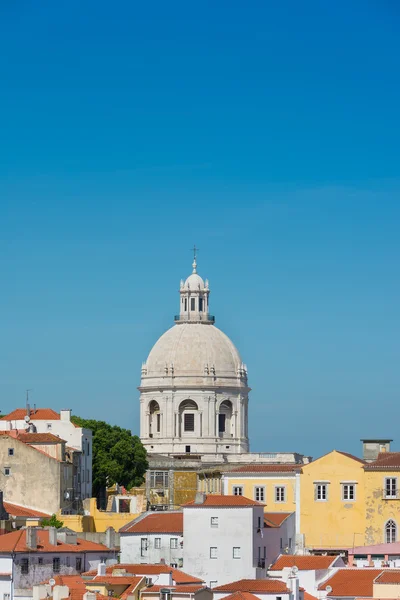 Panoramę Lizbony z Panteonu Narodowego. — Zdjęcie stockowe