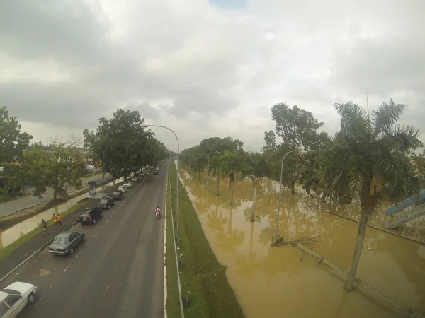 Great Floods Hit The City — Stock Photo, Image