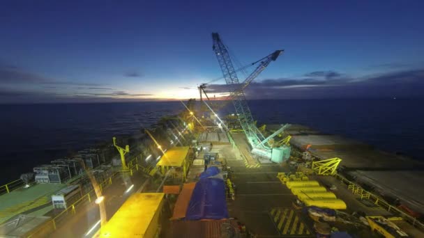 Tiempo de caducidad offshore — Vídeo de stock