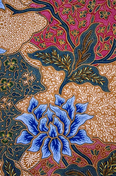 Il bello dell'arte modello Batik malese e indonesiano — Foto Stock