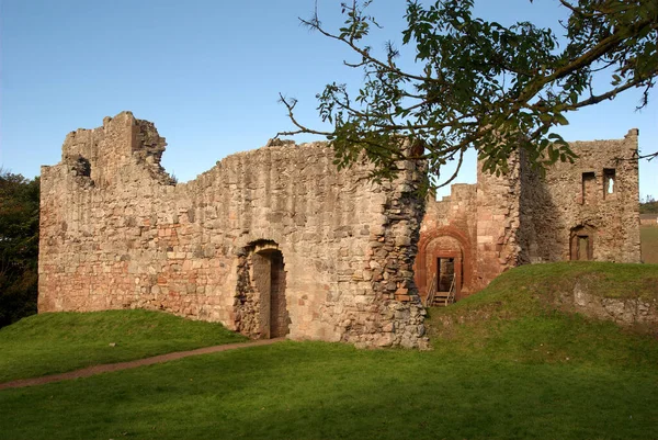 Ruinas Principales Del Castillo Hailes Cerca East Linton Escocia — Foto de Stock