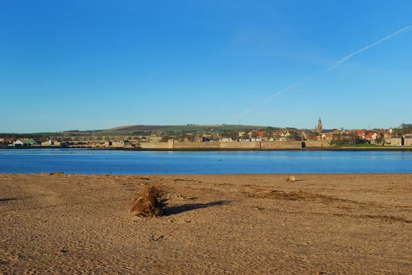 Berwick auf Tweed mitten im Winter — Stockfoto