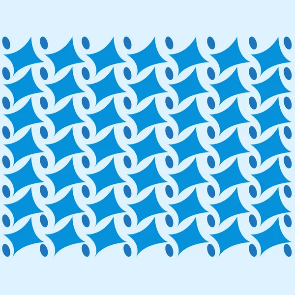 Vecteur Batik Bleu Frais Illustration Batik Simple Avec Une Forme — Image vectorielle