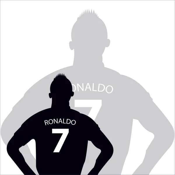 Cristiano Ronaldo διάνυσμα σιλουέτα μαύρη έκδοση, το διάνυσμα μπορεί να χρησιμοποιηθεί για, περιοδικό, ειδήσεις, διαδίκτυο, συλλογή, και κ.λπ. — Διανυσματικό Αρχείο