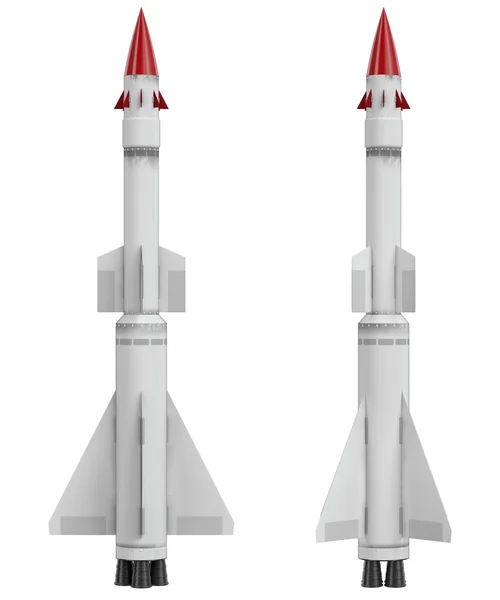 3d sam missiles set — Stock Photo, Image