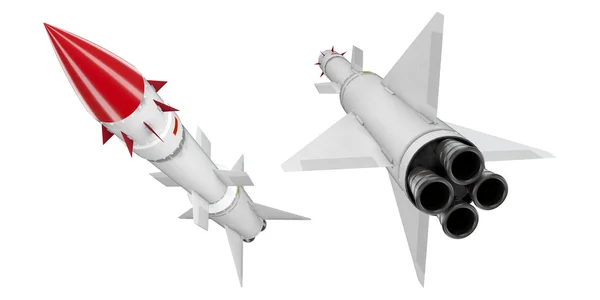 3d sam missiles set — Stock Photo, Image