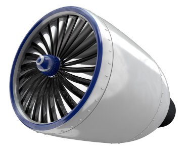 3D modern jet motor seti