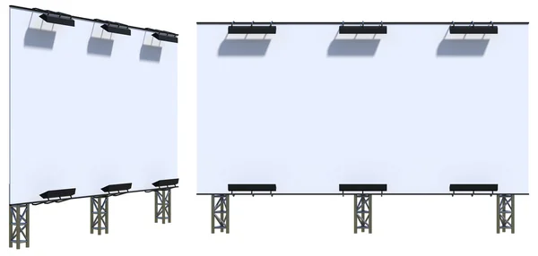 3d 广告牌样机 — 图库照片