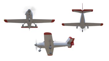 Genel Havacılık Uçak render