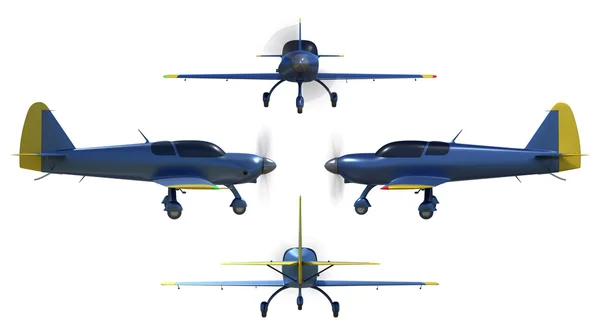 Genel Havacılık Uçak render