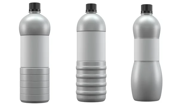Beyaz arka plan üzerinde izole plastik şişe mockup