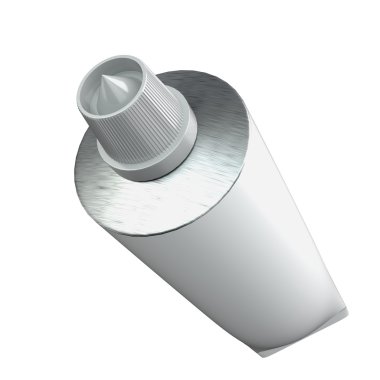 Beyaz arka plan üzerinde izole beyaz merhem tüp