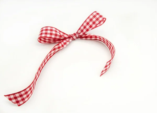 Röd slips med vita — Stockfoto