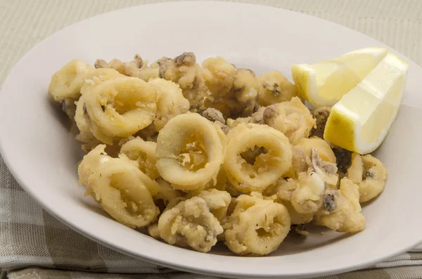 Fried calamari — Stock Photo, Image