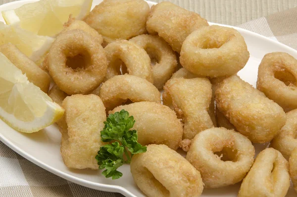 Fried calamari — Stock Photo, Image