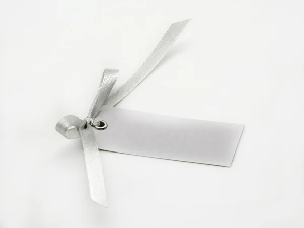 Tag with ties gray — Stock Photo, Image