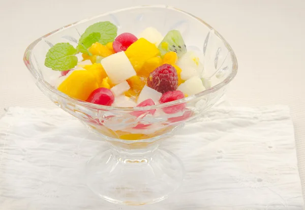 Gelatin fruktsallad — Stockfoto