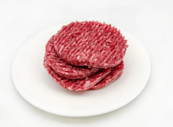 Masa na hamburgery — Stock fotografie