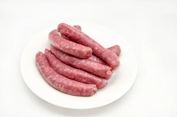 Fresh meat sausages — Stock Photo, Image