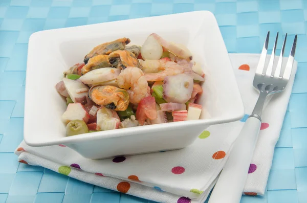 Seafood salad — Stock Photo, Image