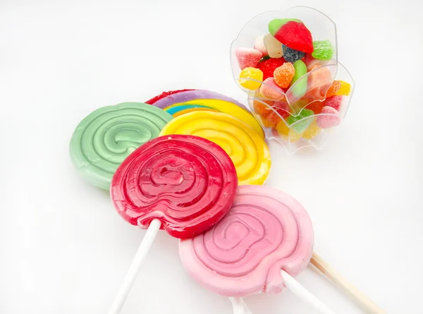 Verschillende zoete lollies — Stockfoto