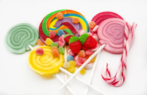 Verschillende zoete lollies — Stockfoto