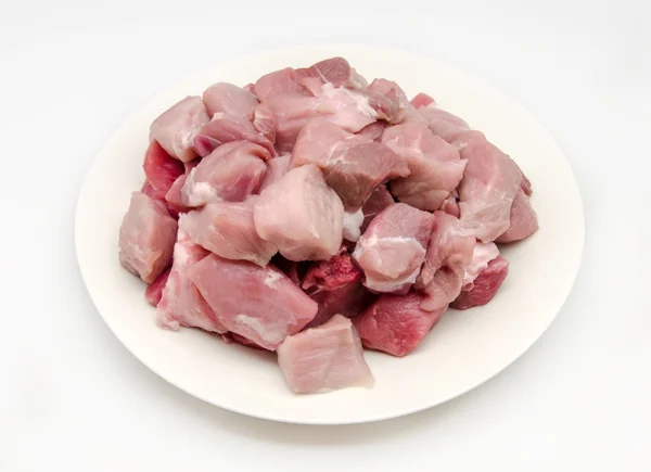 Sliced ??raw pork meat — Stock Photo, Image