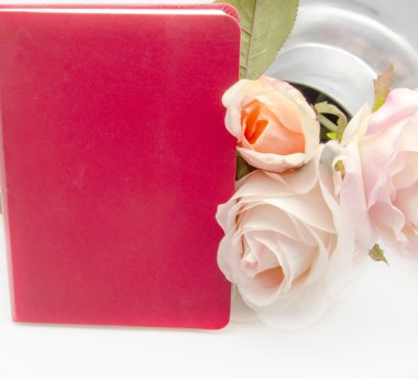 defter ile çiçekler