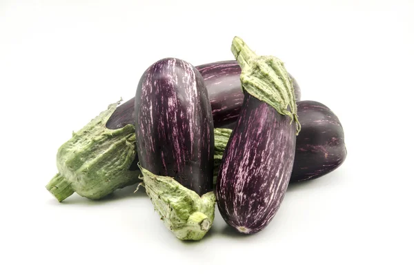 Various fresh eggplants — Stock Photo, Image